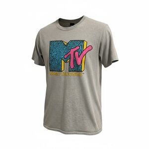 MTV Logo Gray T-Shirt Unisex XL